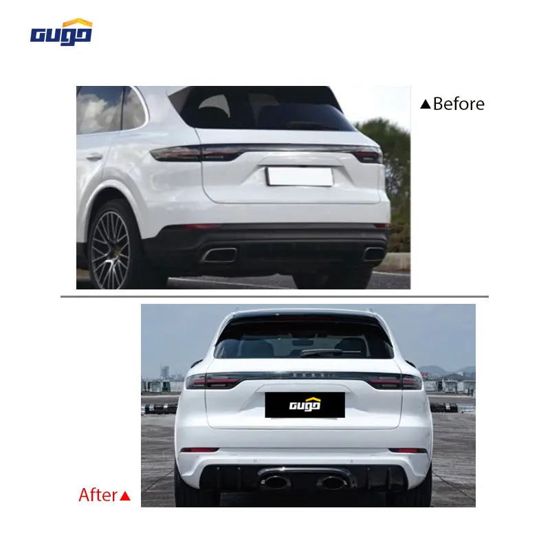 GUGO Easy-to-install Body Kit Suitable for 2018-2023 Porsche Cayenne 9Y0.1 Upgrading to 9Y0.2 Turbo GT Body Kit Perfect Fit