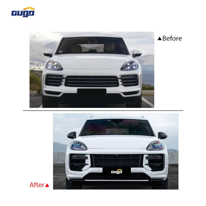 GUGO Easy-to-install Body Kit Suitable for 2018-2023 Porsche Cayenne 9Y0.1 Upgrading to 9Y0.2 Turbo GT Body Kit Perfect Fit